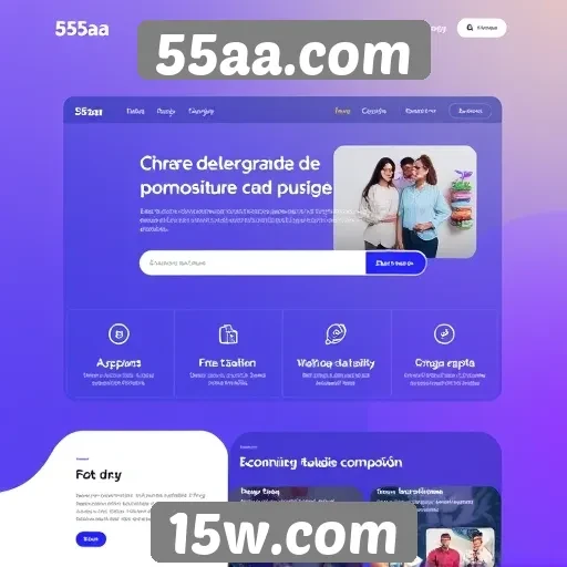O design e a usabilidade do 55aa.com