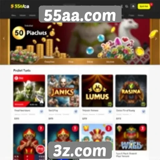 Funcionalidades inovadoras do site 55aa.com